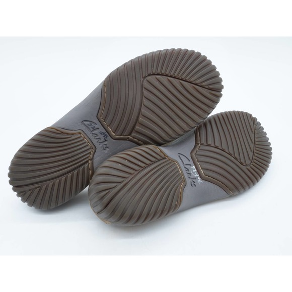 Clarks Mary Jane Womens 7 Brown Leather Slip On Mule Closed Toe Comfort Shoes - Picture 12 of 12